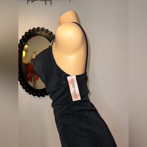 NWT INSPIRED HEART BLACK DRESS INSPIRED HEART  BODYCON  SIZE L (32) - Picture 6 of 8